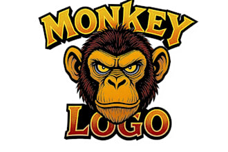 design a creative and unique monkey logo for your brand