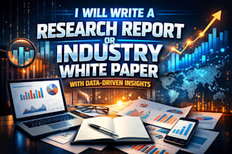 write a research report or industry white paper with data driven insights