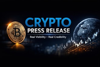 write and distribute crypto press release for real visibility and credibility