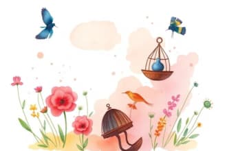 draw a unique watercolor illustration