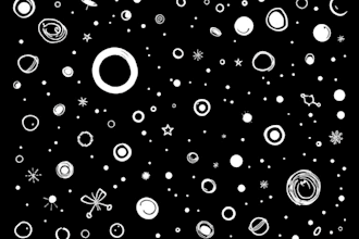 draw black and white doodle or sketch for you