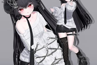 design custom vtuber 3d model rigging for vrchat with vroid studio