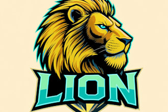 design a powerful and custom lion logo for your brand