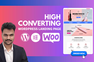 build a high converting wordpress landing page or elementor sales funnel