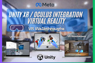 develop a meta quest VR training and simulation app in unity