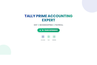 do bookkeeping and accounting in tally prime