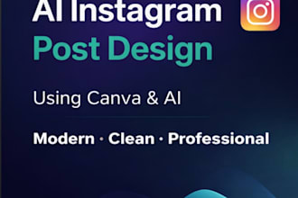 design professional instagram posts using ai and canva