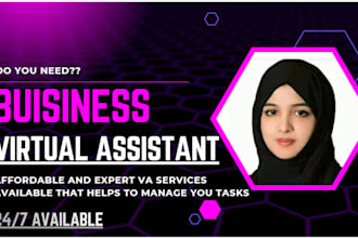 be virtual assistant for buisness tasks