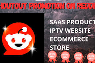 do promotional shoutouts for ecommerce store, iptv website, game app and saas