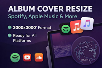resize and format your album cover for spotify and apple music