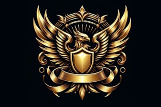 custom coat of arms logo design