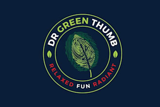 make monogram unique logo for a project dr green thumb