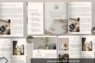 design pdf formatting minimalist canva ebook workbook guide worksheet leadmagnet