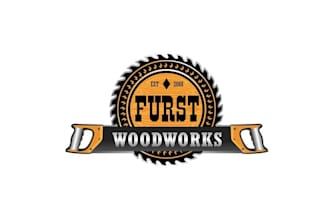 design monogram beautiful logo for a woodworking company
