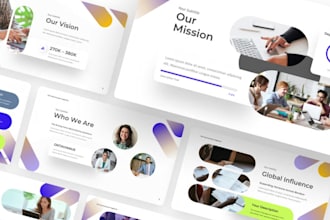 redesign revamp presentation in ppt google slide canva slide investor pitch deck