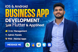 do mobile app creation flutter and appsheet