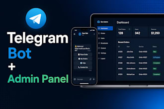 build a custom telegram bot with admin panel for your business
