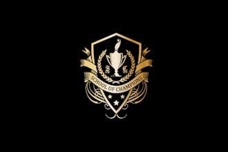 design awesome monogram logo for school of champions cup