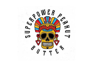 design awesome super power peanut butter logo