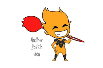 design mascot cartoon fire whipper logo