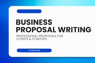 write professional business or client proposals