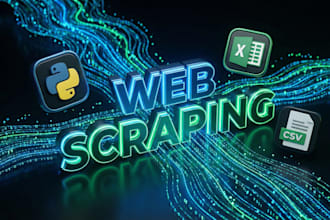 scrape any website and extract data to CSV or exce