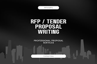write professional rfp, rfq, or tender proposals