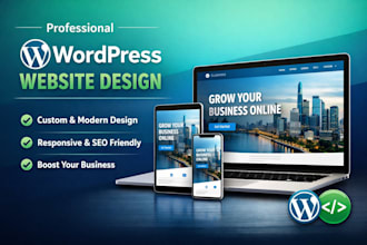 design a professional word press website or landing pages