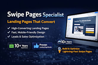 create high converting swipepages landing pages for lead generation