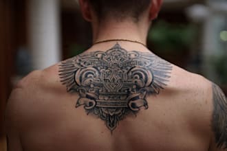 create old school or traditional tattoo design