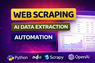develop ai automation and web scraping tools for business growth