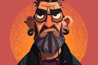 draw your photo into vactor portraits,cartoon caracture