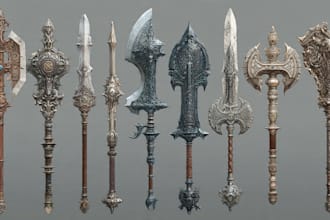 design fantasy weapons in any artstyle
