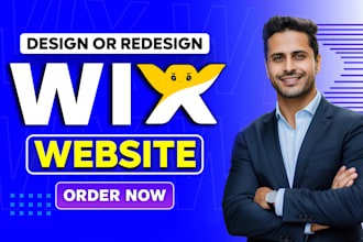 design or redesign wix website, wix landing page, wix website development