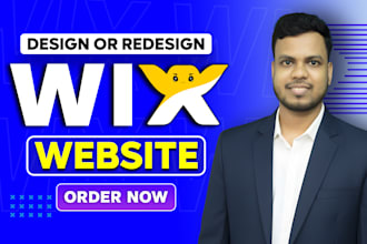 design or redesign wix website, wix landing page, wix website development