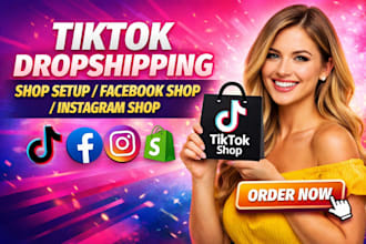 setup tiktok shop facebook shop instagram shop and fix shopify meta pixel