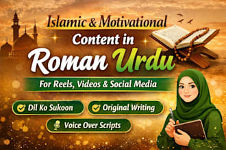 write islamic and motivational content in roman urdu
