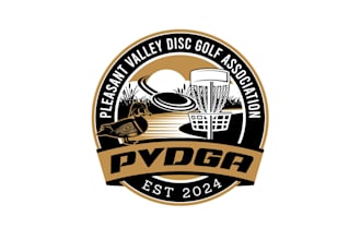 create high quality and beautiful disc golf logo design