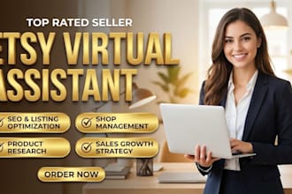 be your expert etsy virtual assistant for shop management and SEO