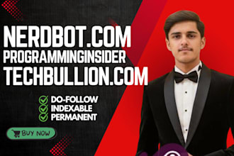 do guest post on nerdbot, programminginsider, techbullion