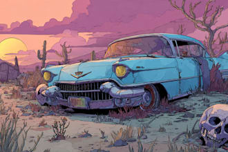 make illustration in american comic style