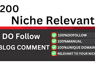 do 200 niche relevant blog comments