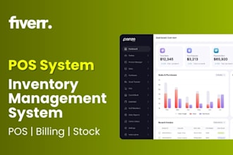develop inventory management system pos system as pos erp crm software developer