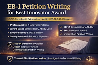 write eb1 petition best innovator award achievement