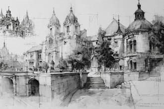 do hand drawn architectural sketches