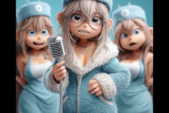 unique, custom mascot or cartoon character
