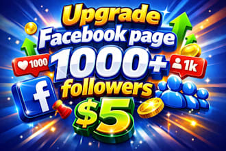 upgrade 1000 facebook followers