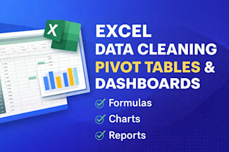 clean, format and analyze excel data with pivot tables