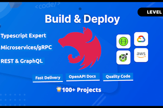 be your backend developer in node js nest js and express js