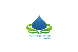 design minimalist super restore water logo